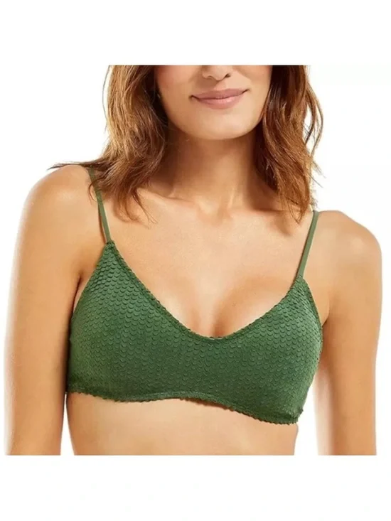 Vix Swim Scales Luli Green Bikini Top NWT Medium - Picture 1 of 3
